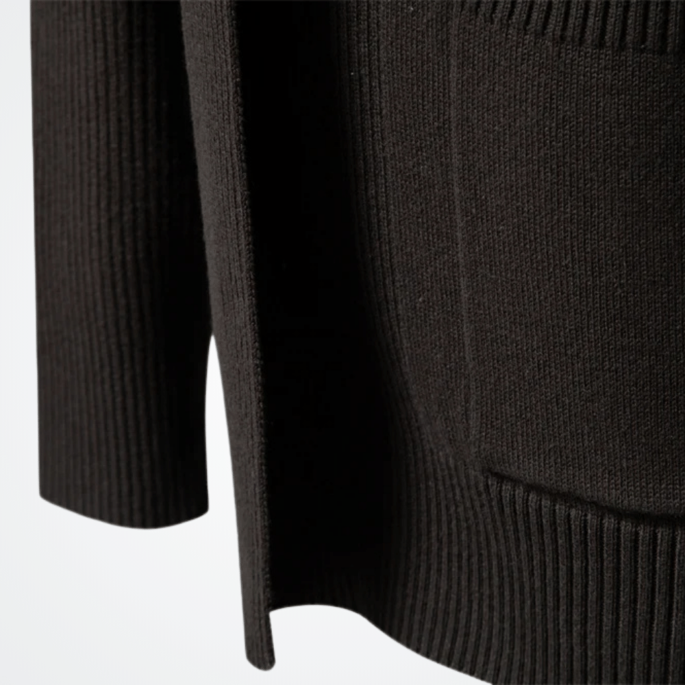 Cardigan Masculino Lisboa Cardigan Masculino Lisboa - Preto / P Algodão, Cardigan, Lã