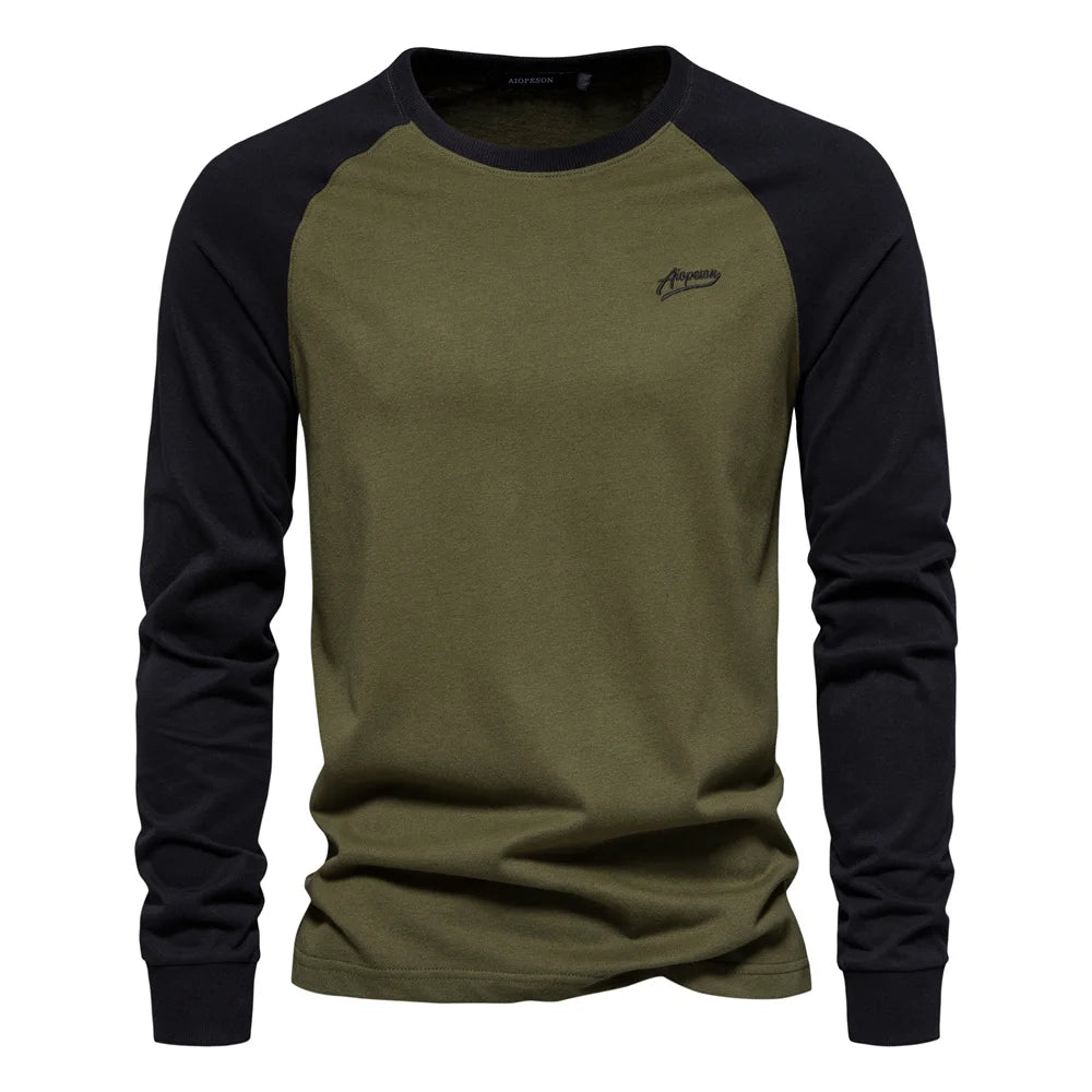 Blusa Masculina Casual de Algodão Blusa Masculina Casual de Algodão - Verde / P (60 a 70kg) blusa de inverno, blusa masculina, moletom, moletom masculino