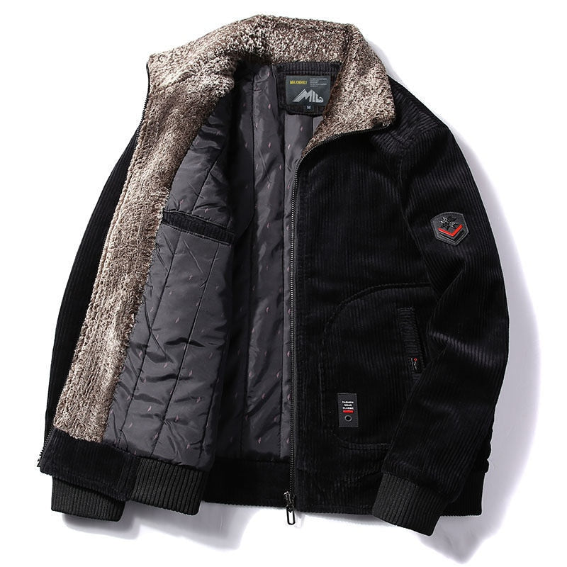Jaqueta Masculina Preta Forrada com Lã Jaqueta Masculina Preta Forrada com Lã - Preto / PP CASACO, HOMENS, JAQUETA, JAQUETA MASCULINA
