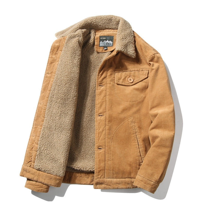 Jaqueta Masculina Marrom Forrada com Lã Jaqueta Masculina Marrom Forrada com Lã - Caqui / PP CASACO, HOMENS, JAQUETA, JAQUETA MASCULINA