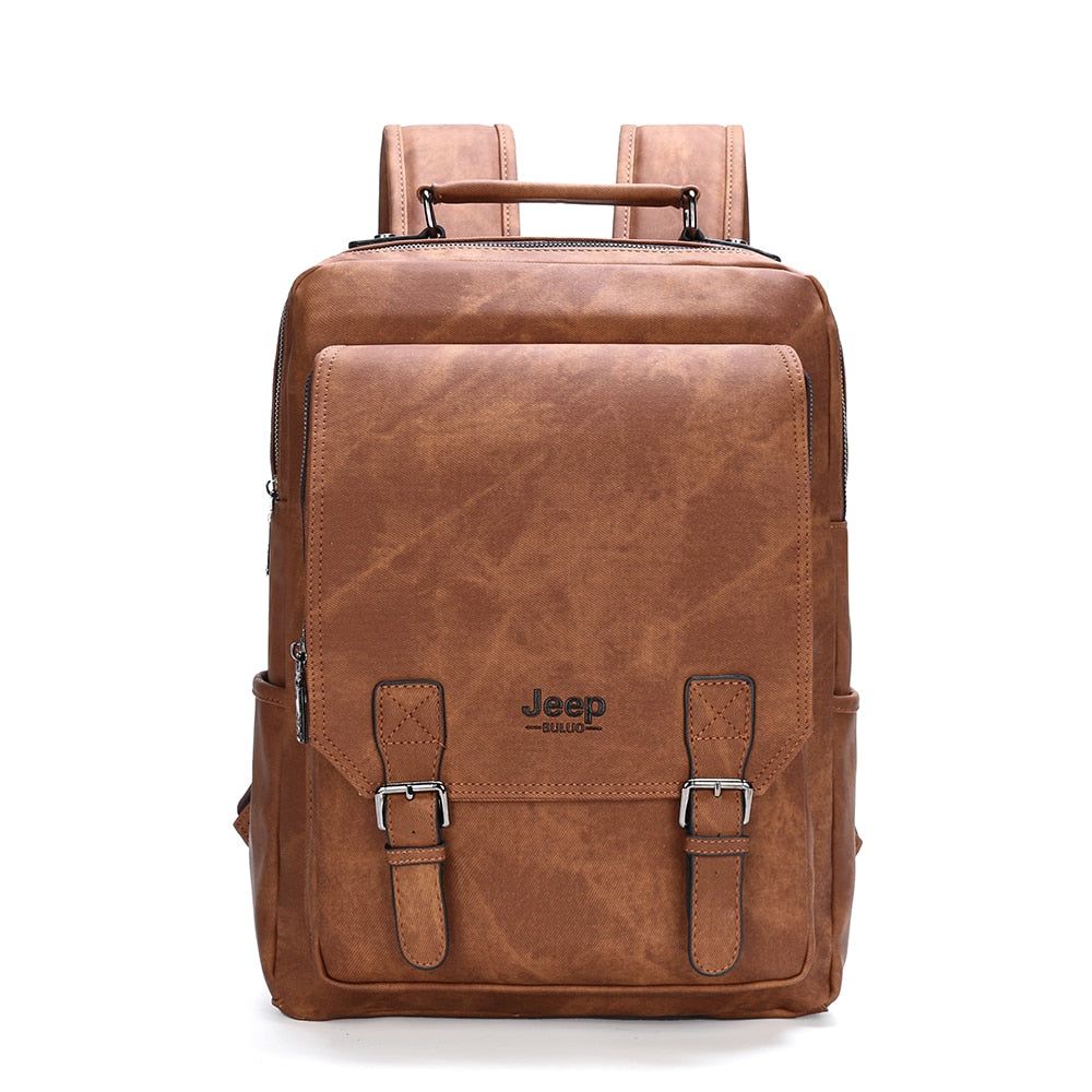 Mochila em Couro Damian - Versão JeepBuluo Mochila em Couro Damian - Versão JeepBuluo - Cáqui