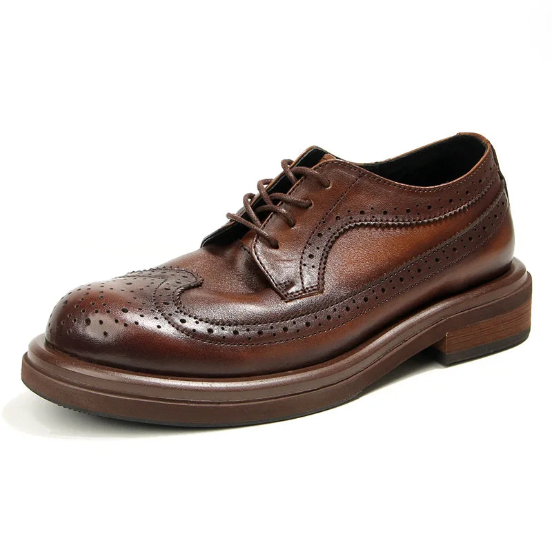 Sapato Masculino Derby Brogue Sapato Masculino Derby Brogue - Marrom / 36 (24.5 cm)