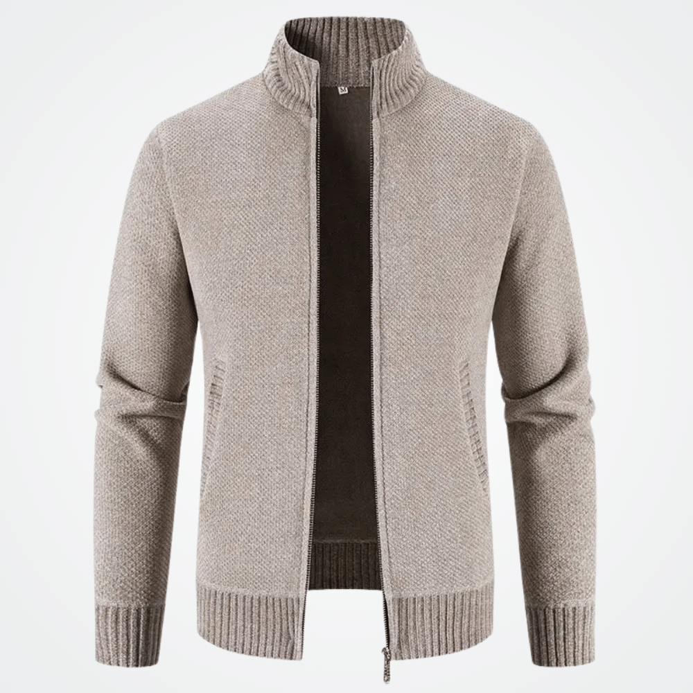 Casaco Moletom Masculino Gola Alta Nápoles Casaco Moletom Masculino Gola Alta Nápoles - Bege / P Algodão, Casaco, Gola Alta, Moletom