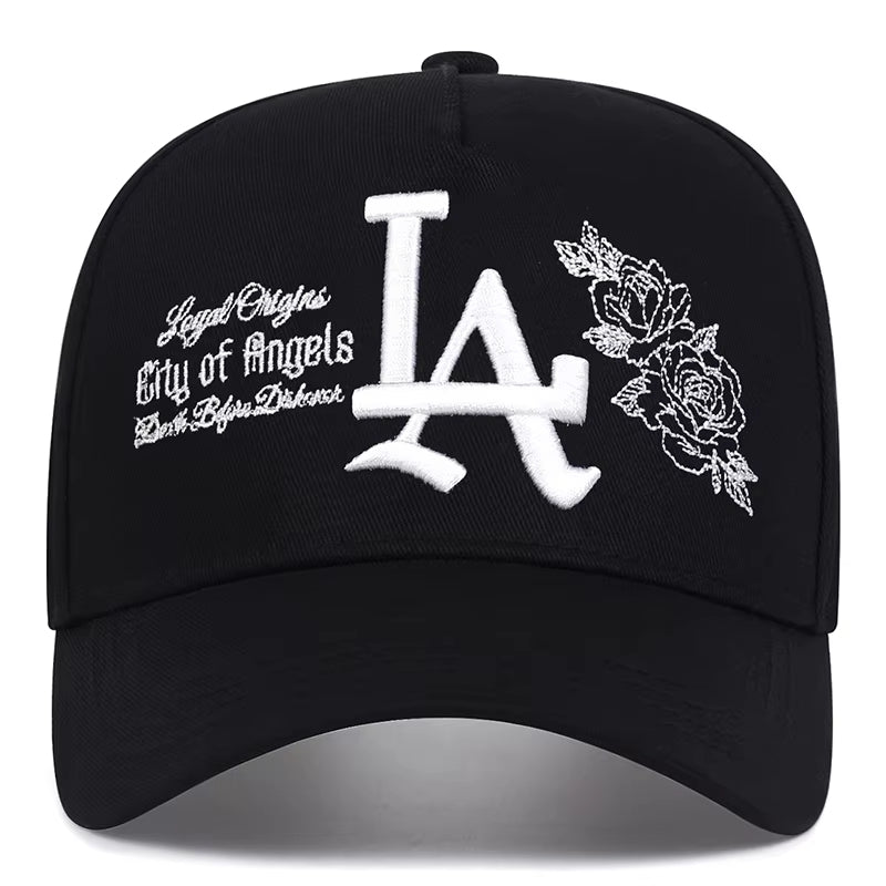 Boné LA Rosas Aba Curva Boné LA Rosas Aba Curva - Preto