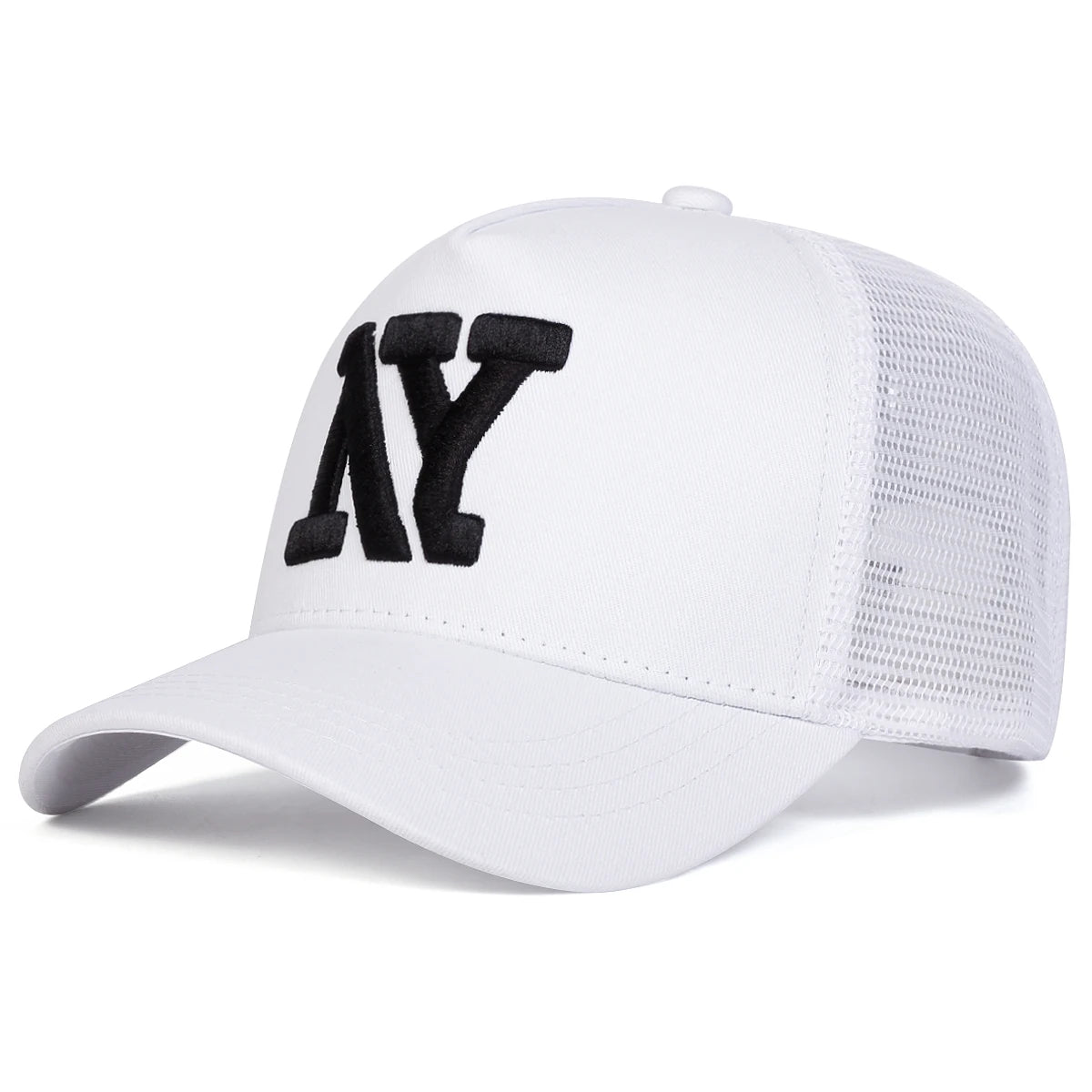 Boné Trucker NY Aba Curva Boné Trucker NY Aba Curva - Branco