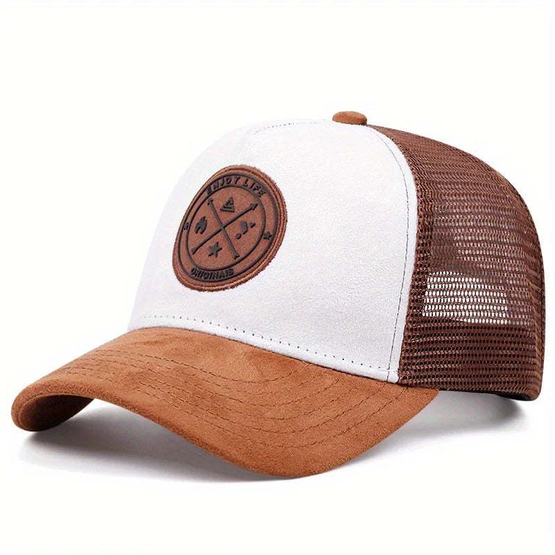 Boné Trucker ENJOY LIFE Aba Curva Boné Trucker ENJOY LIFE Aba Curva - Marrom e Branco
