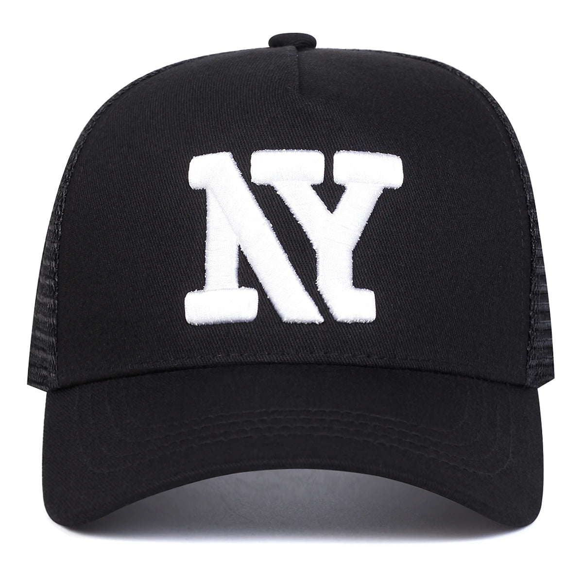 Boné Trucker NY Aba Curva Boné Trucker NY Aba Curva - Preto