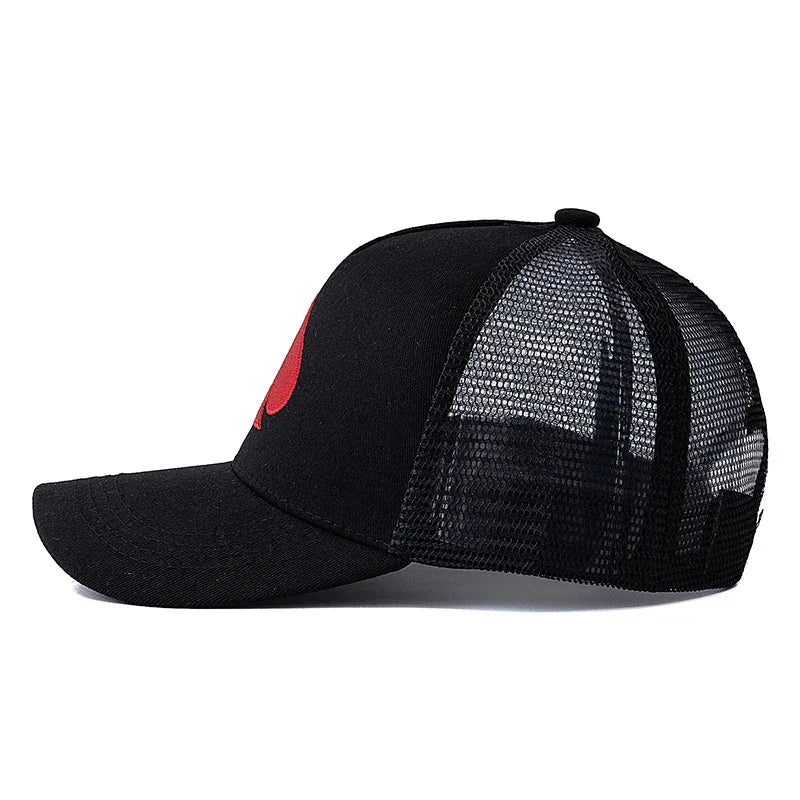 Boné Trucker Naipe Espada Aba Curva Boné Trucker Naipe Espada Aba Curva - Preto