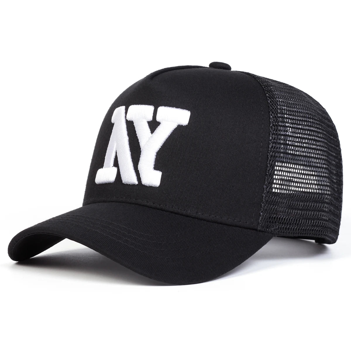 Boné Trucker NY Aba Curva Boné Trucker NY Aba Curva - Preto