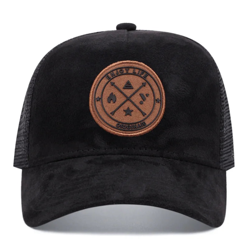 Boné Trucker ENJOY LIFE Aba Curva Boné Trucker ENJOY LIFE Aba Curva - Preto