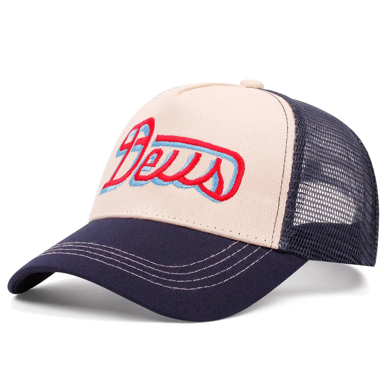 Boné Trucker Deus Aba Curva Boné Trucker Deus Aba Curva - Azul