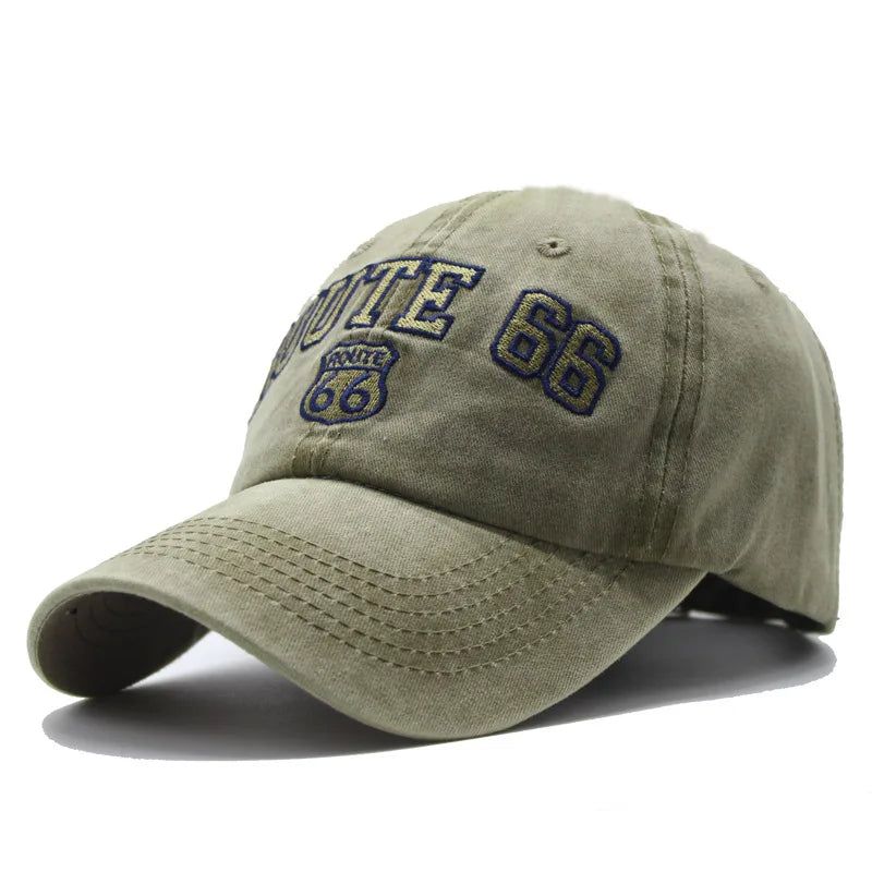 Boné Route 66 Aba Curva Boné Route 66 Aba Curva - Verde bonebaseball, bones, boneverde