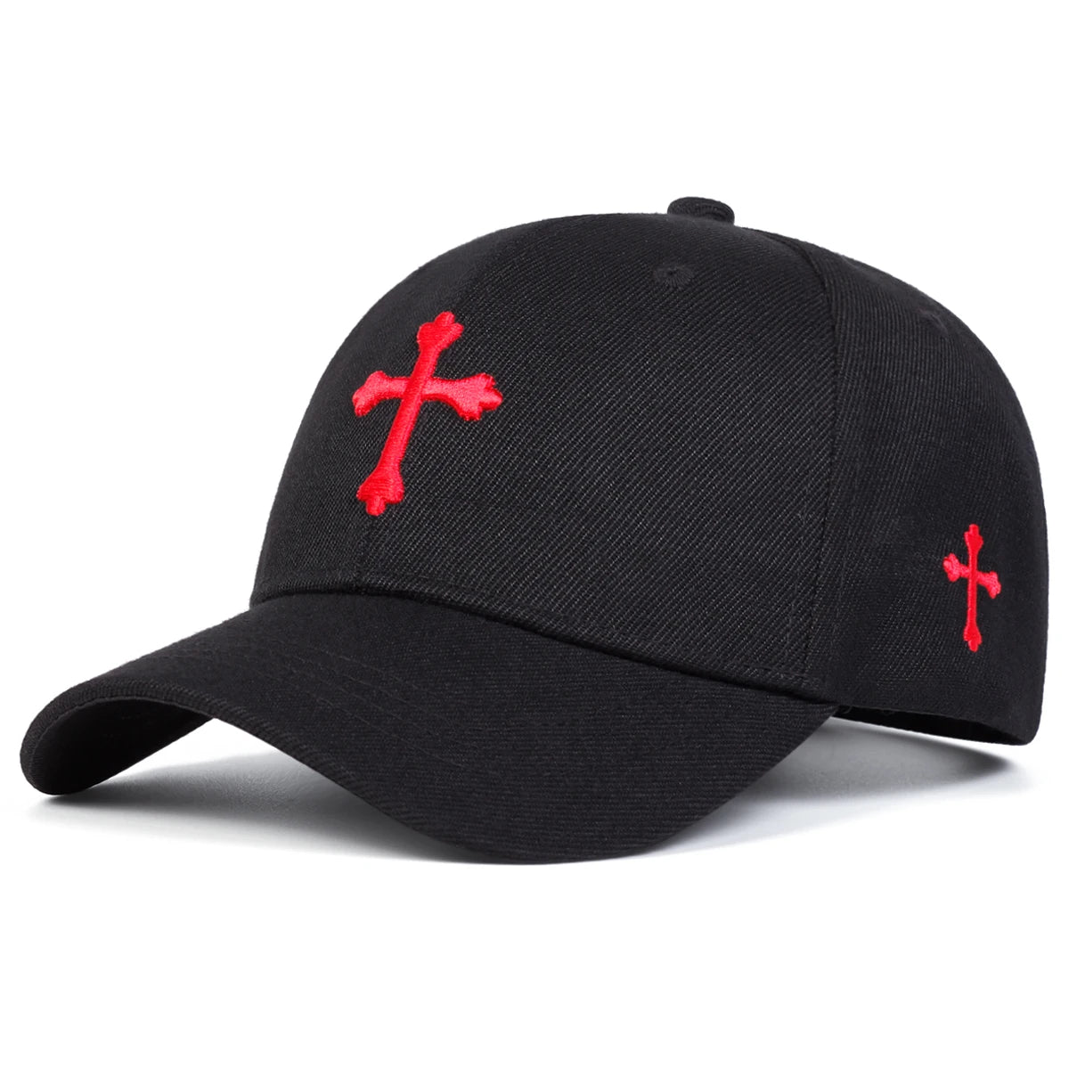 Boné Sagrado Aba Curva Boné Sagrado Aba Curva - Preto e Vermelho