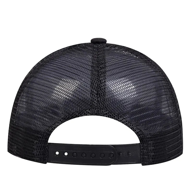 Boné Trucker Chicago Aba Curva Boné Trucker Chicago Aba Curva - Preto