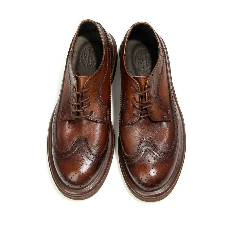 Sapato Masculino Derby Brogue Sapato Masculino Derby Brogue - Marrom / 36 (24.5 cm)