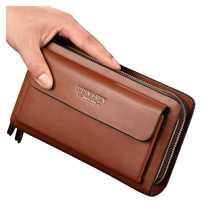 Carteira Double Carteira Double - Marrom carteira, carteira couro, carteira masculina, carteira zíper duplo