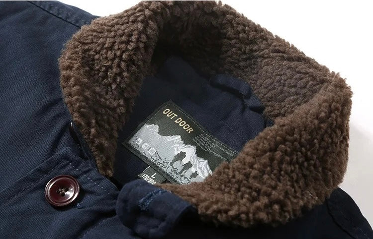 Jaqueta Masculina Azul Forrada com Lã Jaqueta Masculina Azul Forrada com Lã - Azul marinho / PP CASACO, Copy AI, HOMENS, JAQUETA, JAQUETA MASCULINA