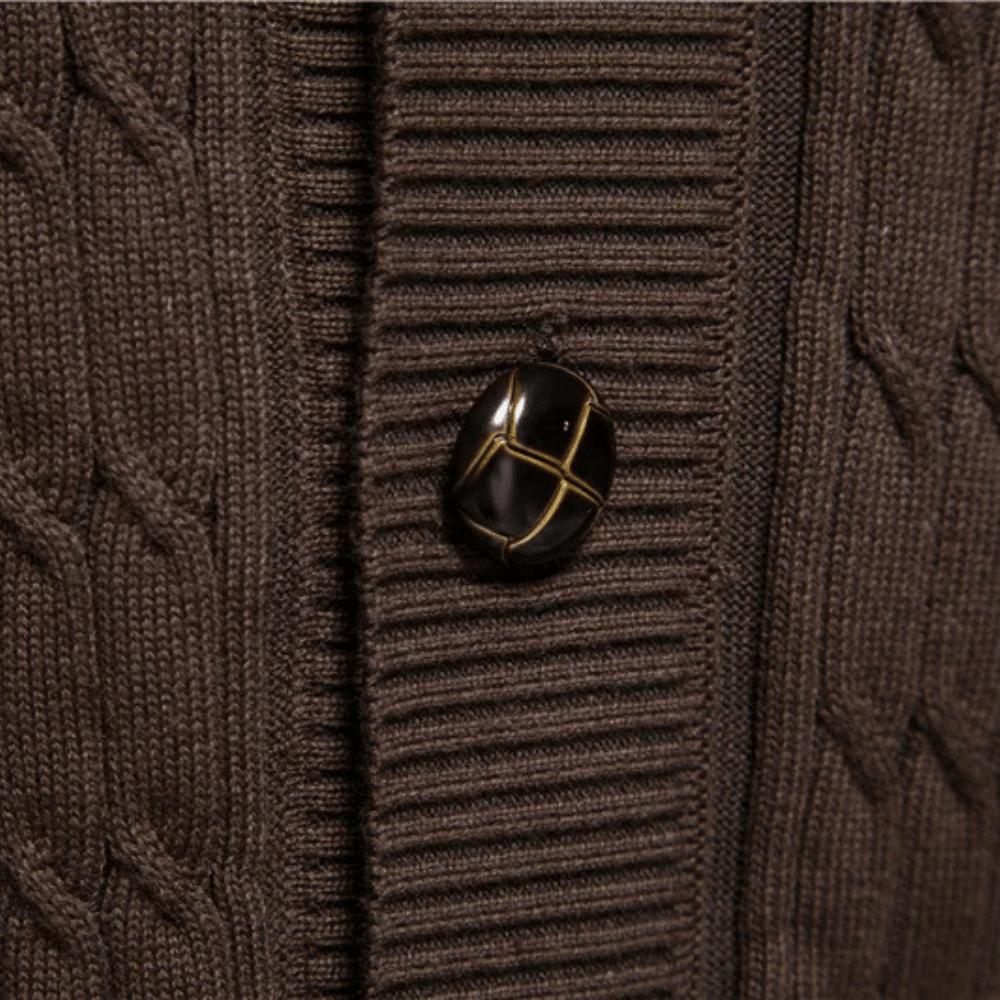 Cardigan Tricot Masculino Manchester Cardigan Tricot Masculino Manchester - P / Bege Algodão, Cardigan, Gola Smooking, Lã, Tricot