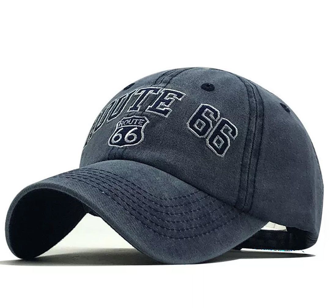 Boné Route 66 Aba Curva Boné Route 66 Aba Curva - Azul bonebaseball, bones, boneverde