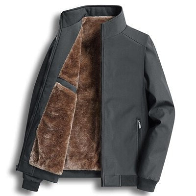 Jaqueta Masculina Cinza Forrada com Lã Jaqueta Masculina Cinza Forrada com Lã - Cinza / PP CASACO, HOMENS, JAQUETA, JAQUETA MASCULINA