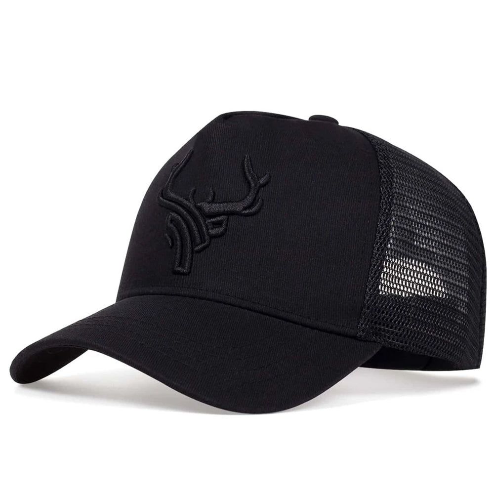 Boné Trucker Alce Aba Curva Boné Trucker Alce Aba Curva - Preto boné aba curva, boné bege, boné branco