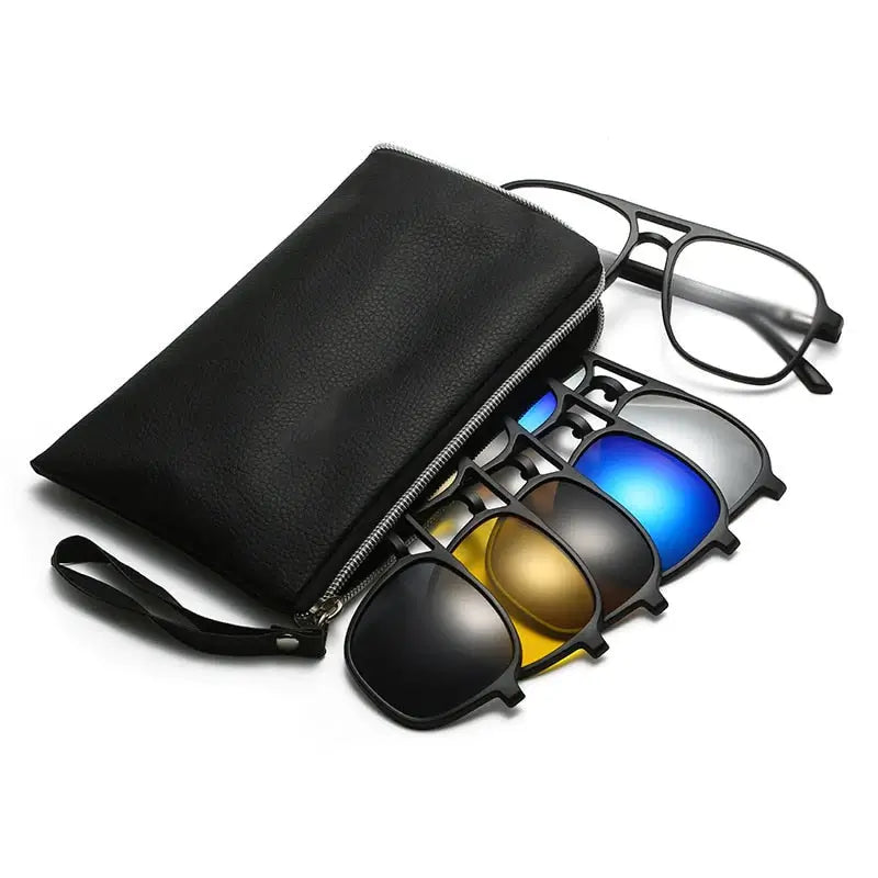 Óculos de Sol Multicor 6 em 1 Clip-on Vitrinni Shop