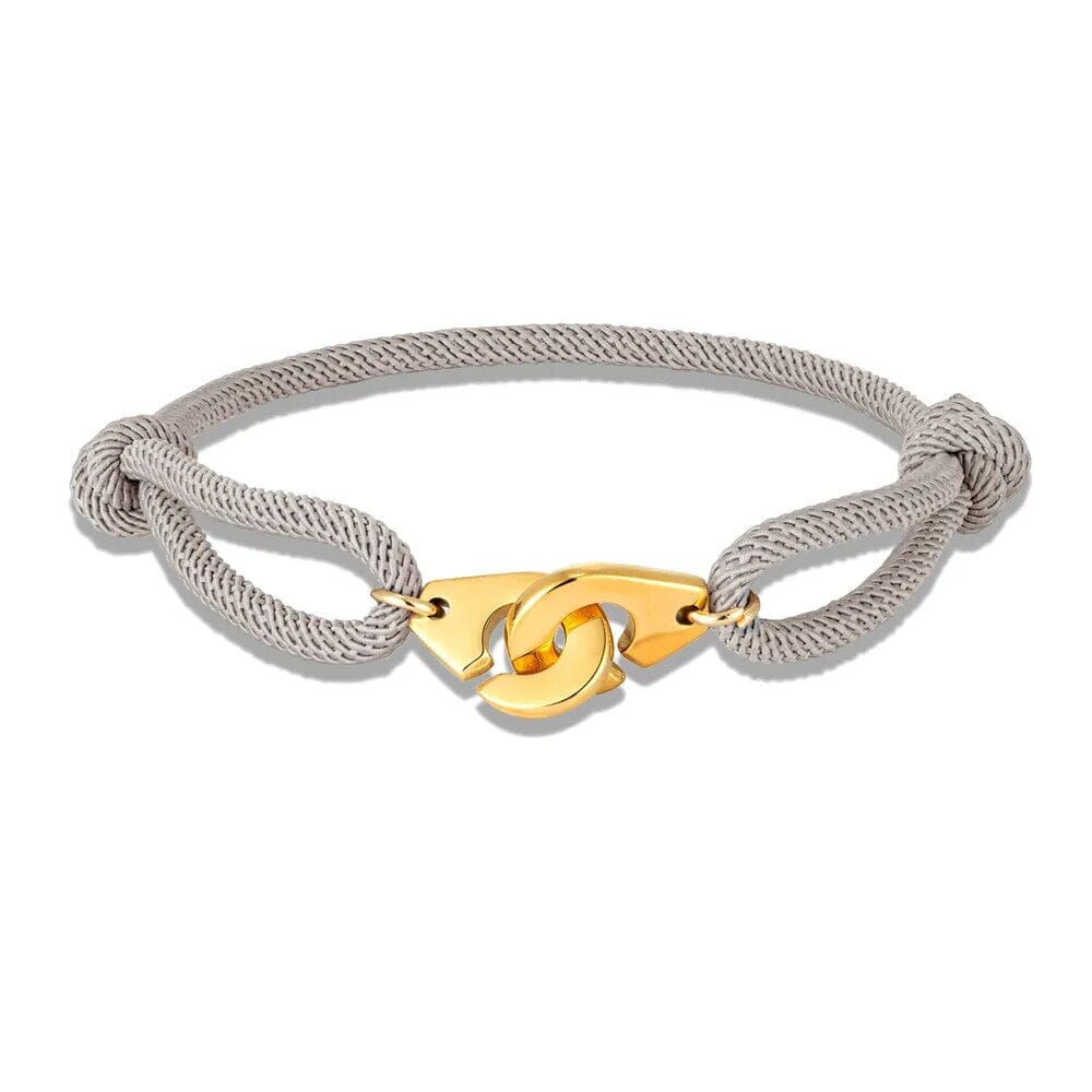 Pulseira Algema Dourada Vitrinni Shop Cinza