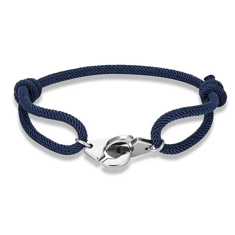 Pulseira Algema Prata Vitrinni Shop Azul