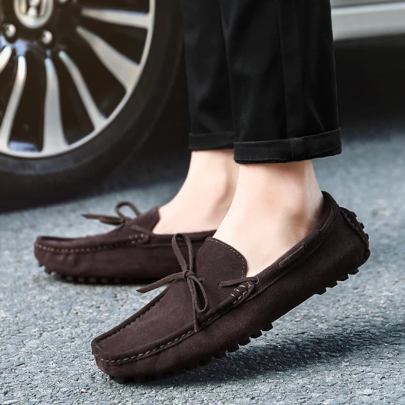 Sapato Masculino Loafer Camurça