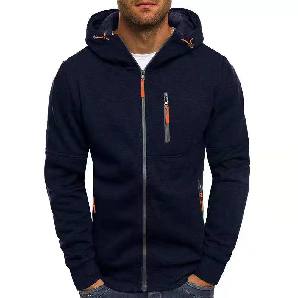 Chaqueta tipo sudadera con capucha para hombre