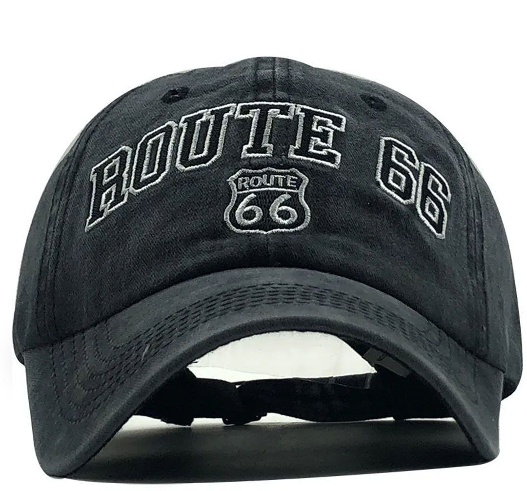 Gorra con visera curvada Route 66 