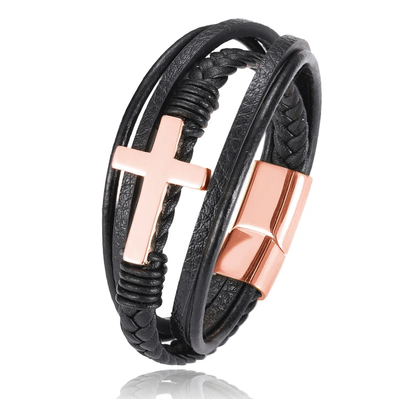 pulseira italiana de couro cruz do senhor  pulseira de cruz masculina  pulseira de couro trançado  pulseira de couro masculina  pulseira de couro legítimo  pulseira de couro com cruz  pulseira cruz prata  pulseira cruz ouro  pulseira crucifixo  pulseira  mercado de acessórios masculinos