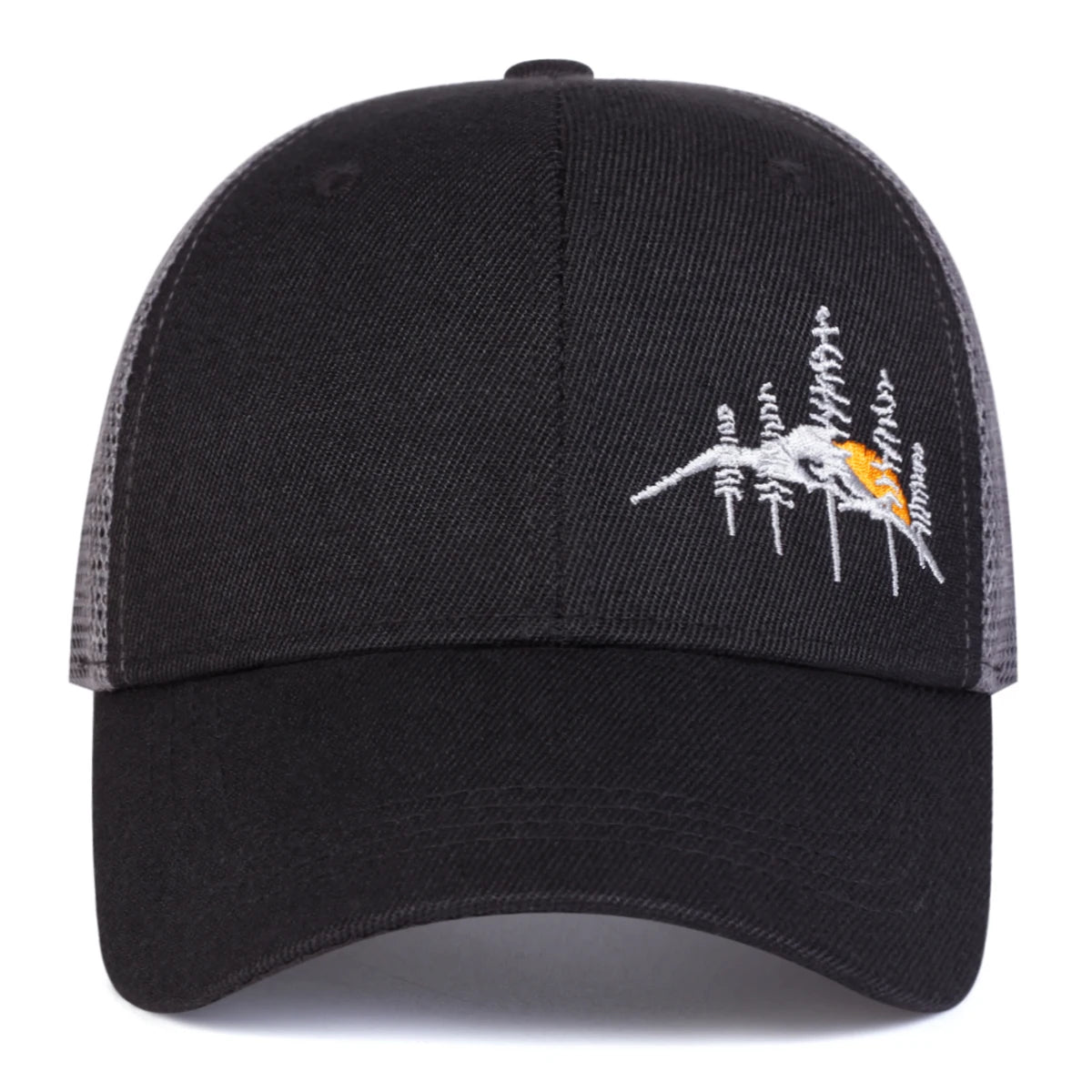 Boné Trucker Alpes Aba Curva Boné Trucker Alpes Aba Curva - Cinza 