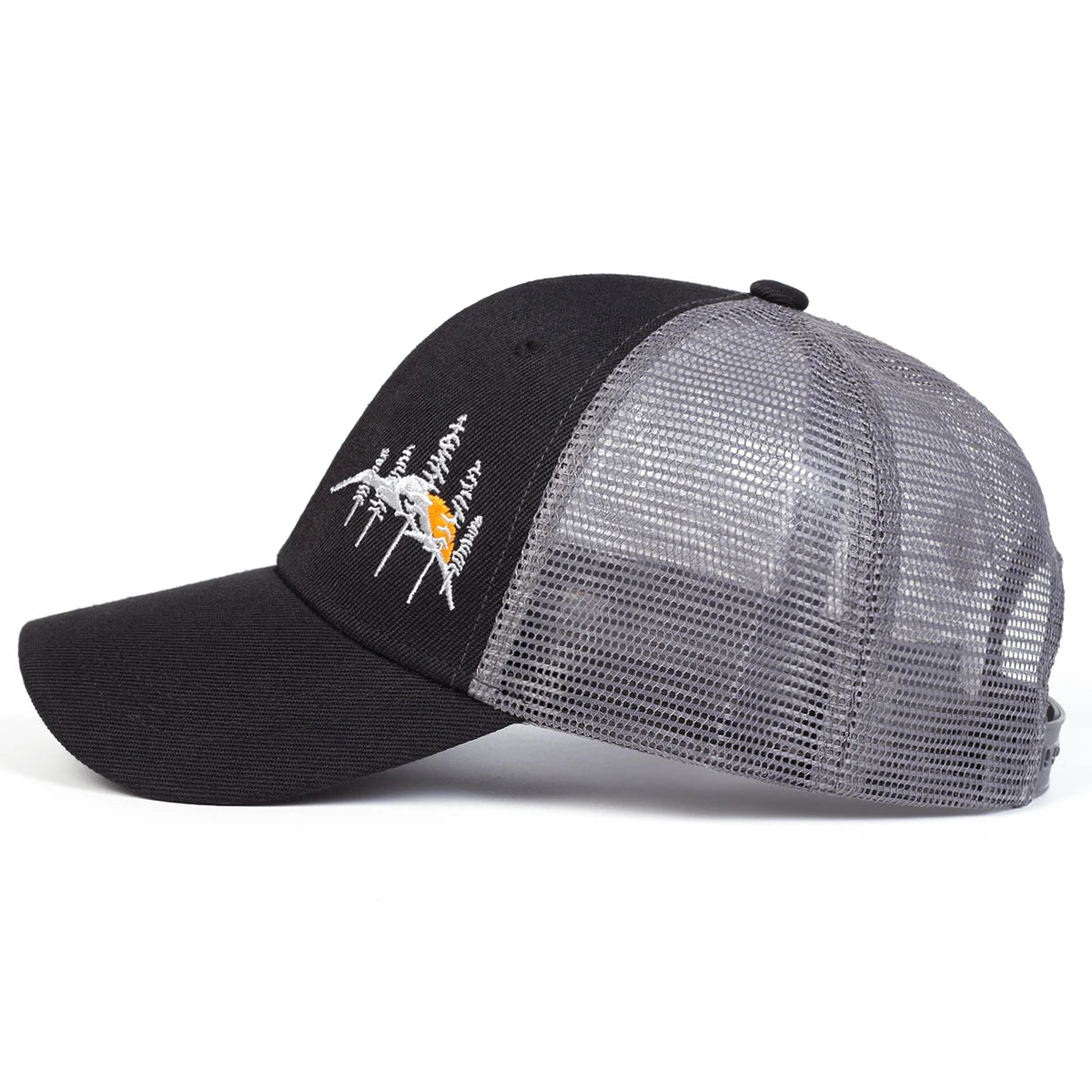 Boné Trucker Alpes Aba Curva Boné Trucker Alpes Aba Curva - Cinza 