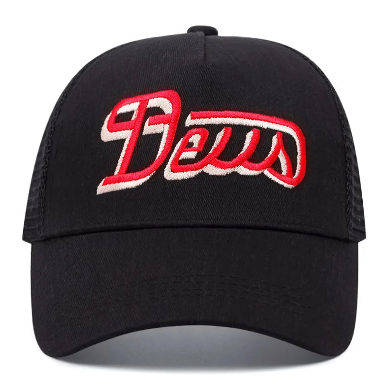 Boné Trucker Deus Aba Curva Boné Trucker Deus Aba Curva - Preto 