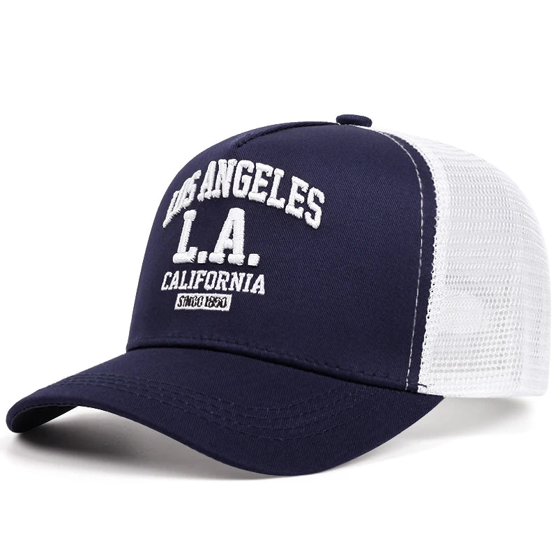 Boné Trucker LA California Aba Curva Boné Trucker LA California Aba Curva - Azul Marinho 