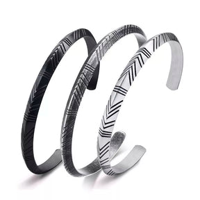 Bracelete Cuff Viking de Aço Inoxidável - Vitrinni Shop