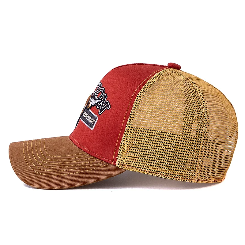 Boné Trucker Station Touro Aba Curva Boné Trucker Station Touro Aba Curva - Cáqui 