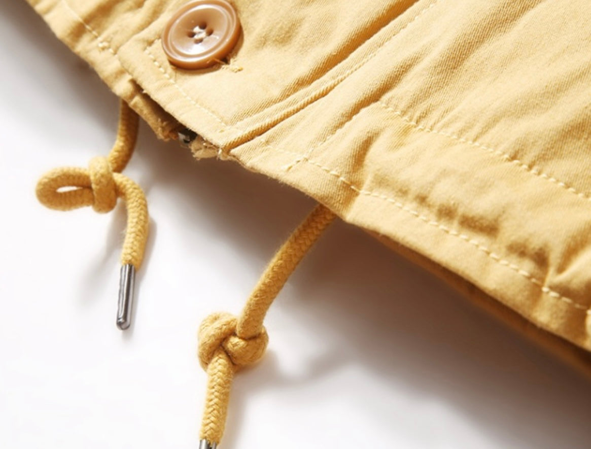 Jaqueta Masculina Amarela Forrada com Lã