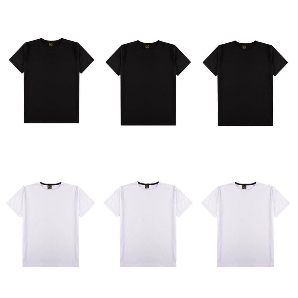 Kit 6 Camisetas Básicas Masculina 100% Algodão