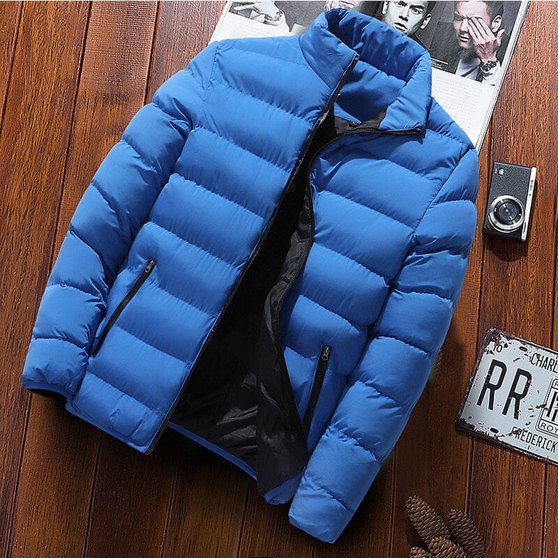 Jaqueta Puffer Toronto Vitrinni Shop Azul Claro M 