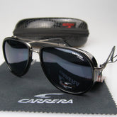 Óculos Carrera Aviador Vitrinni Shop Preto Brilhoso 