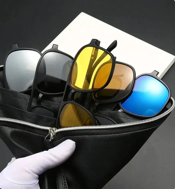 Óculos de Sol Multicor 6 em 1 Clip-on Vitrinni Shop 